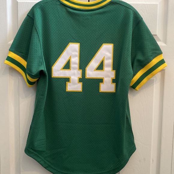 Mitchell & Ness Oakland Athletics Jersey Number 44 (Reggie Jackson) - Picture 2 of 3